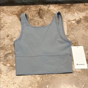 Lululemon Rhino Grey Ribbed power Pivot Tank size 4